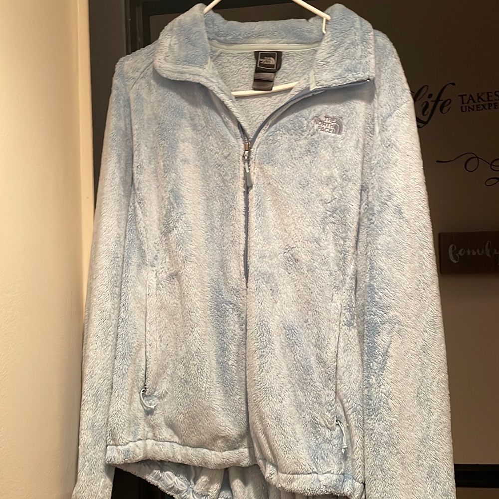 North face fuzzy jacket